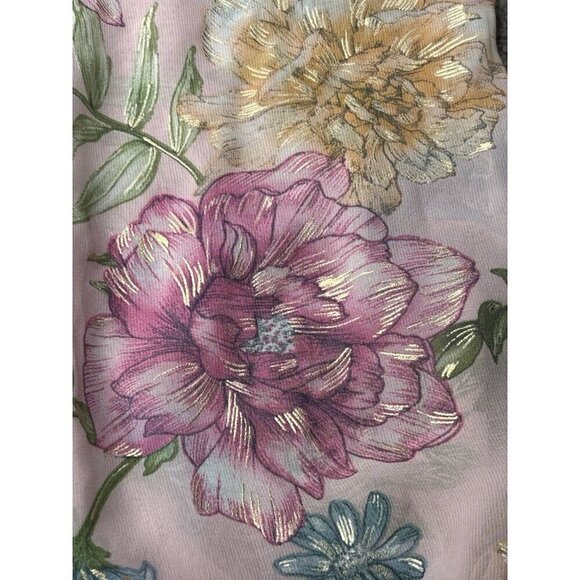 Alexa B Nites Maxi Dress Womens 16 Pink Sheer Floral Fairy Cottagecore Surplice - Picture 6 of 8